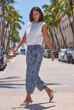 AUDREY GIRLFRIEND BARREL LEOPARD DENIM JEANS