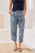 AUDREY GIRLFRIEND BARREL LEOPARD DENIM JEANS