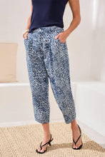 AUDREY GIRLFRIEND BARREL LEOPARD DENIM JEANS