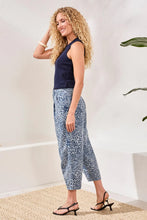 AUDREY GIRLFRIEND BARREL LEOPARD DENIM JEANS