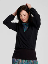 Blouse Camille Colle en V Noir de Kollontai