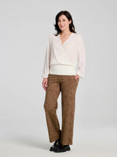 Blouse Camille Colle en V Blanc de Kollontai