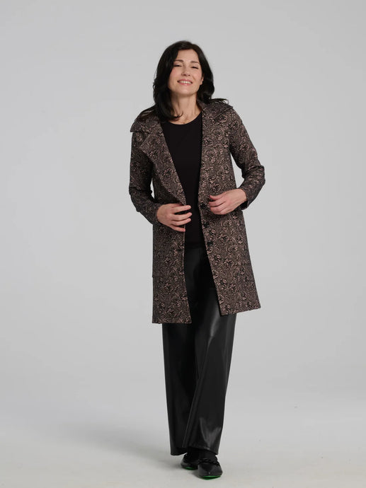 Veste Rosana Noir Dentelle Kollontai Designer Québecois