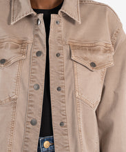 Veste Jacket en jean courte Ina Noisette