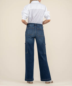 Pantalon Jean Jodi Taille Haute Jambe Évasée