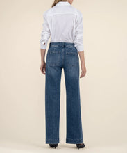 Pantalon Jean Taille Haute Jambe Évasée