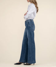 Pantalon Jean Taille Haute Jambe Évasée