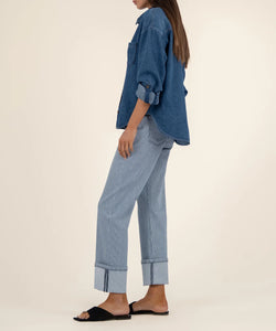 Pantalon Jeans Fay droit taille haute