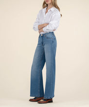 Pantalon Jean Taille Haute Jambe Large
