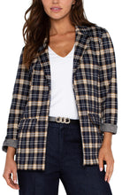 Blazer Veston Boyfriend Bleu Automne