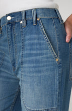 Jeans Denim Coupe droite décontractée taille haute avec poches utilitaires