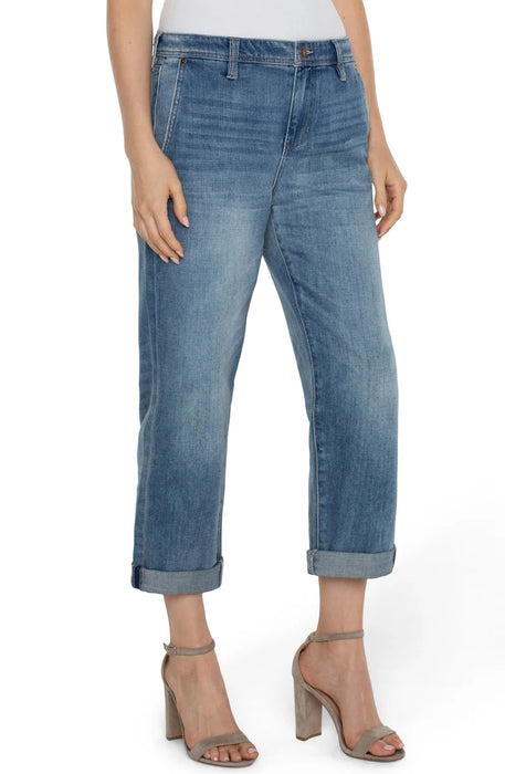 JEAN DENIM RÉTRO COOL GIRL - ECO Jambe Droite Taille Semi Haute Ample