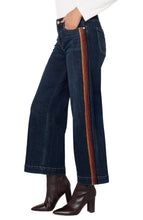 Pantalon Denim Jambe large Stride avec bordure en velours