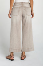 Jean Week End Crop Wide Leg Kaki Antique