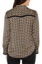 Chemise Blouse Noir et Gold Liverpool