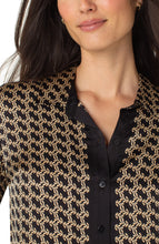 Chemise Blouse Noir et Gold Liverpool