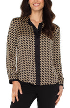 Chemise Blouse Noir et Gold Liverpool