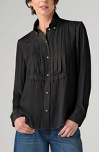 Chemise Haut tissé smoking à manches longues Noir