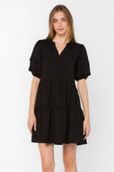 Robe Courte Melita Noir Velvet Heart