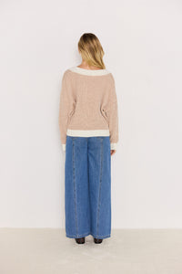 Chandail Col V Neck Elsie Minkpink