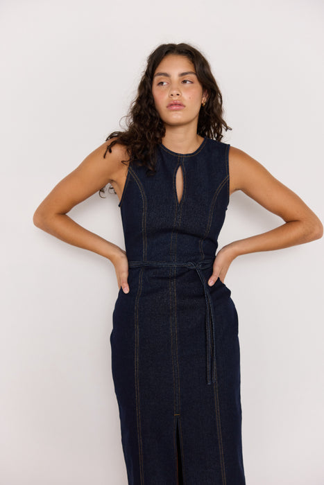 Robe Jean Denin Raya Indigo Minkpink