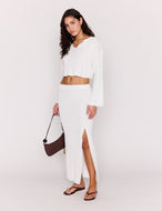 Jupe Midi Bellini Blanc Minkpink