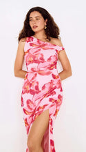 Robe Midi Bianca Mesh Fleur Minkpink