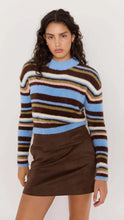 Pull à rayures duveteuses Poe Minkpink