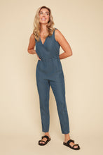 Jumpsuit Denim Bleu Foncé Tencel