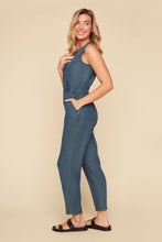 Jumpsuit Denim Bleu Foncé Tencel