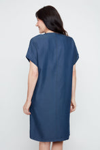 Robe Tencel Denim Bleu Renuar