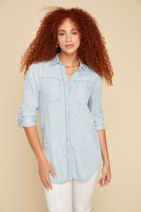 Chemise Jacket Jeans Tencel Chambray