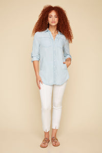 Chemise Jacket Jeans Tencel Chambray