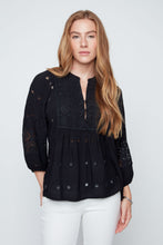 Blouse Manche 3/4 Noir