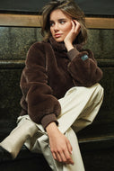 Manteau Ambra Expressso Fausse Fourrure
