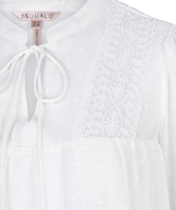 Blouse Blanche Chic Manche