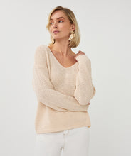 Chandail Pull Col en V Crème  Esqualo