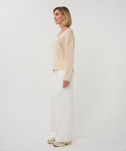 Chandail Pull Col en V Crème  Esqualo