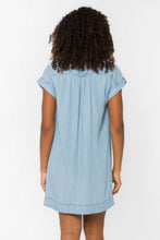 Robe Courte Starla Tencel Bleu Délavé