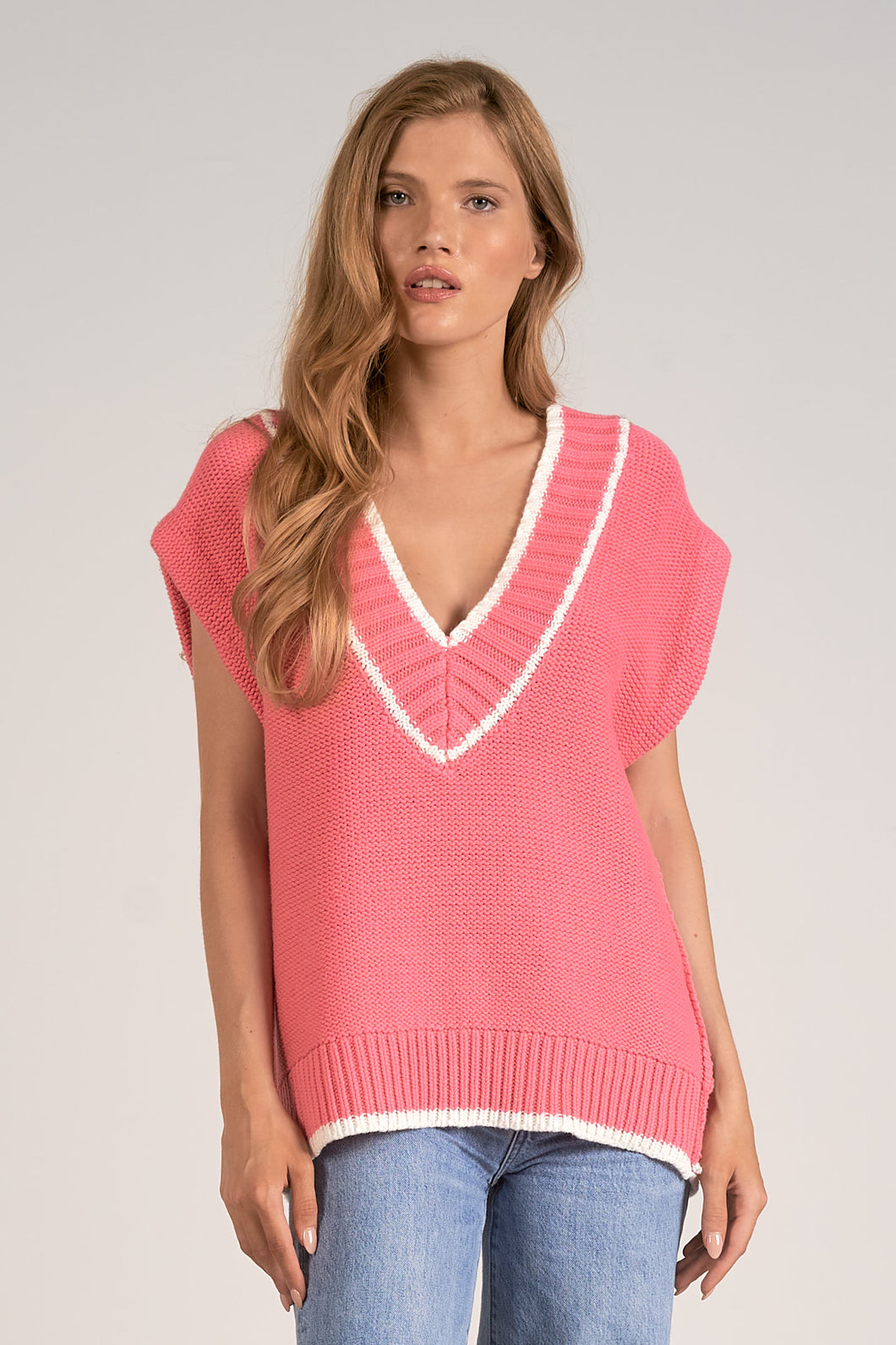 Chandail V-Neck Rose Shop Elan