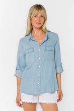 Chemise Telma Bleu Délavé Tencel