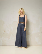 Pantalon RAMA - Speckle Indigo Cokluch