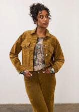 Veste Jacket boxy hi-low, brass FDJ