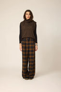 Pantalon Zaho Plaid Navy de CHLO BEST SELLER