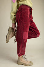 Pantalon Velours Côteles Rubis