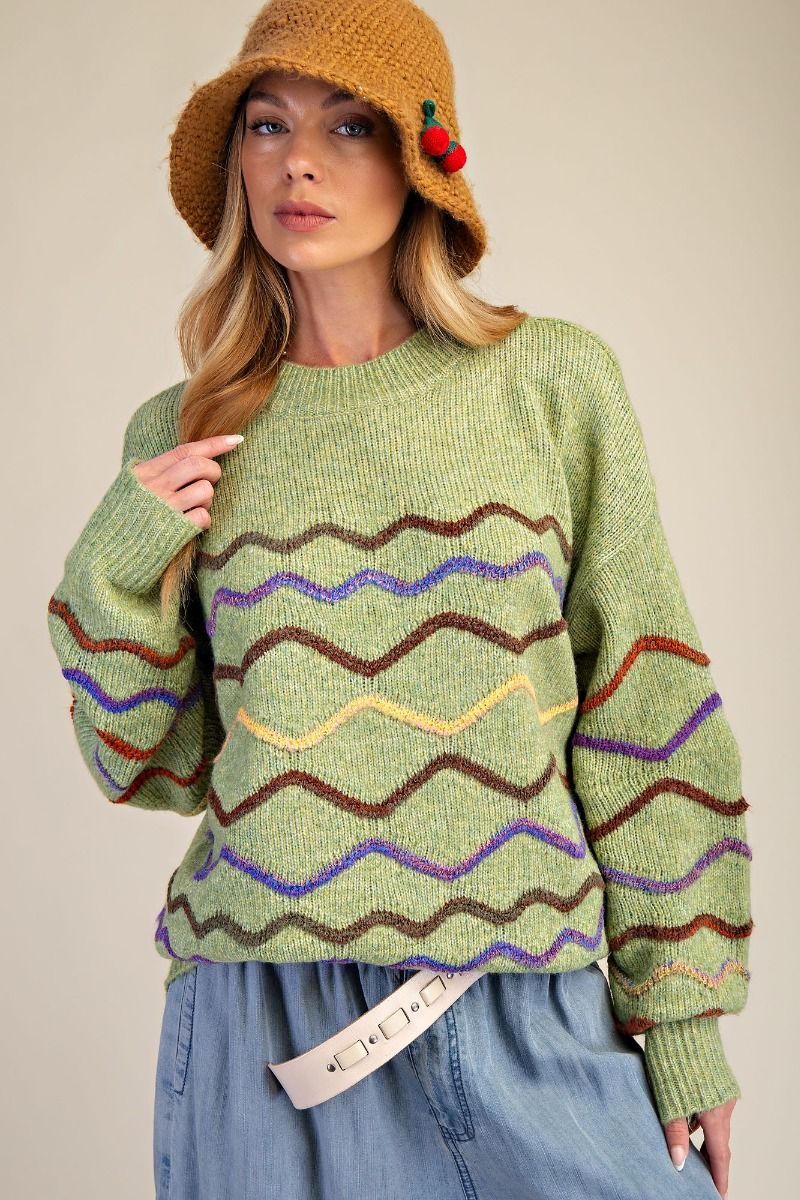 Pull Chandail Vert Mousse