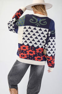 Pull en Tricot Motif