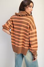 Pull Chandail Avec Col à Rayure
