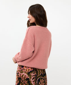 Pull Over size Col en V Rose Esqualo