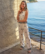 Pantalon Lin Jambe Droite Esqualo